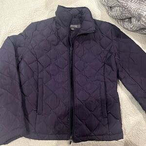 Kenneth Cole Reaction Down Puffer Quilted Jacket Women's Purple S